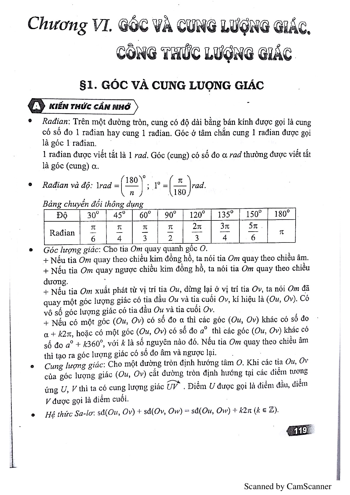 Lý thuyết và Bài tập - Công thức lượng giác(có đáp án)