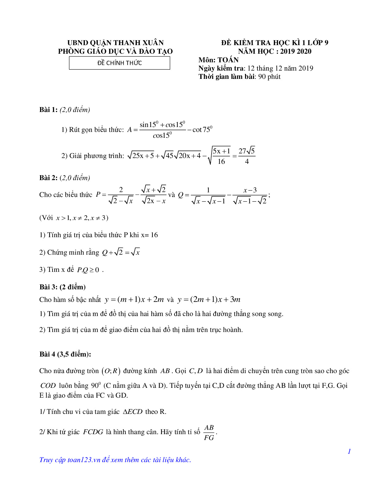 De thi học-kì-1-toán-9-2019-2020-Quận-Thanh-Xuân