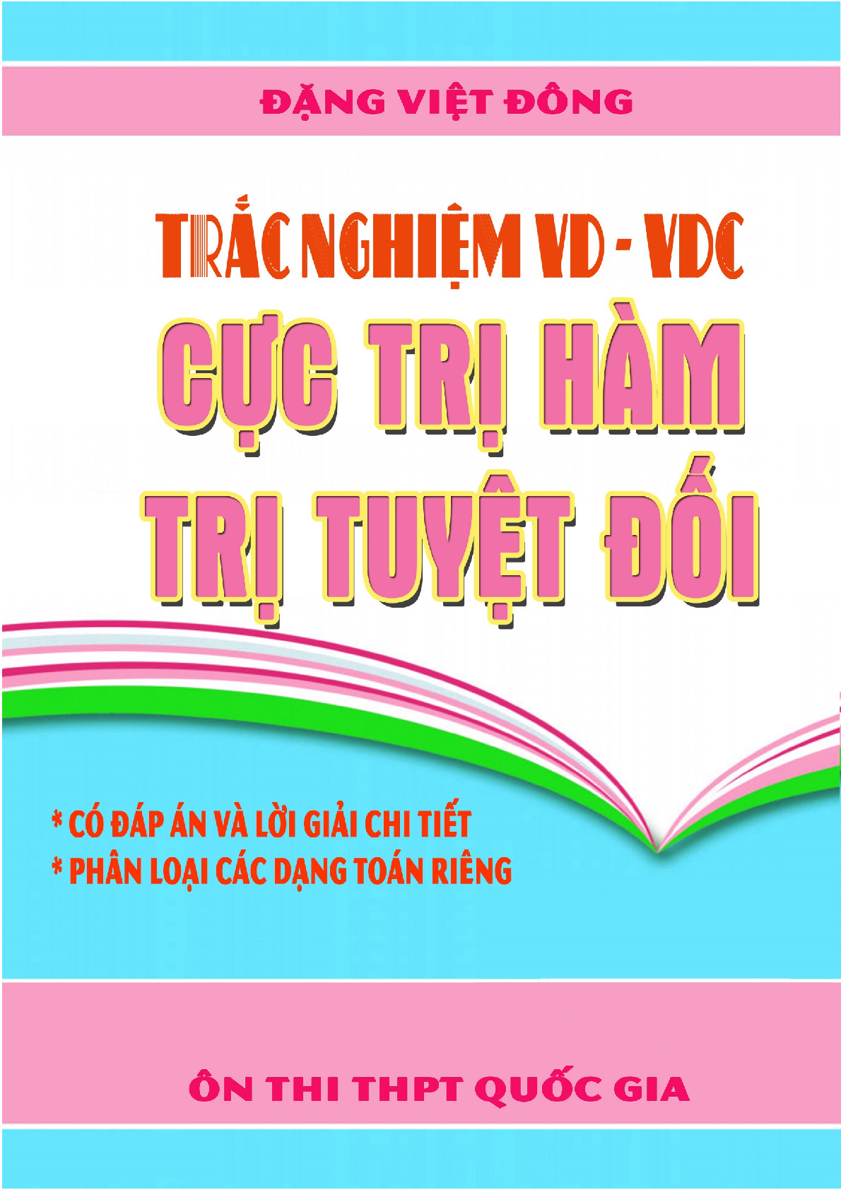 Toán 12: Trắc nghiệm VD – VDC cực trị hàm trị tuyệt đối – Đặng Việt Đông