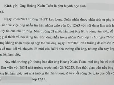 Trường dọa đuổi học sinh vì mâu thuẫn với phụ huynh