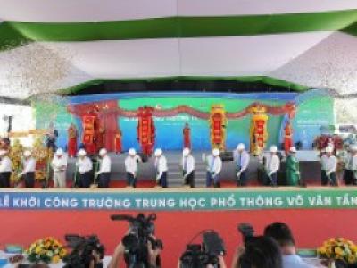 Khởi công xây dựng trường THPT 100 tỷ đồng tại Long An