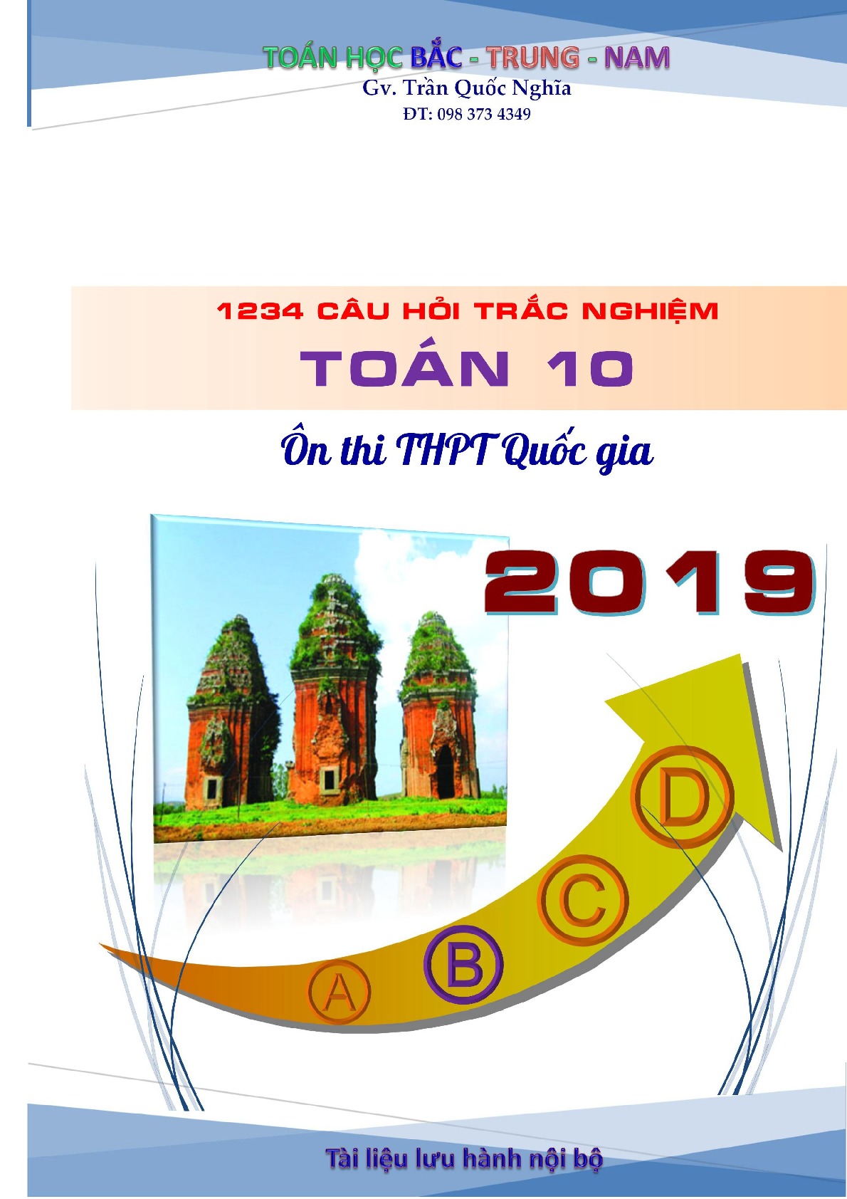 1234 câu hỏi trắc nhiệm Toán  ôn thi THPT 2019