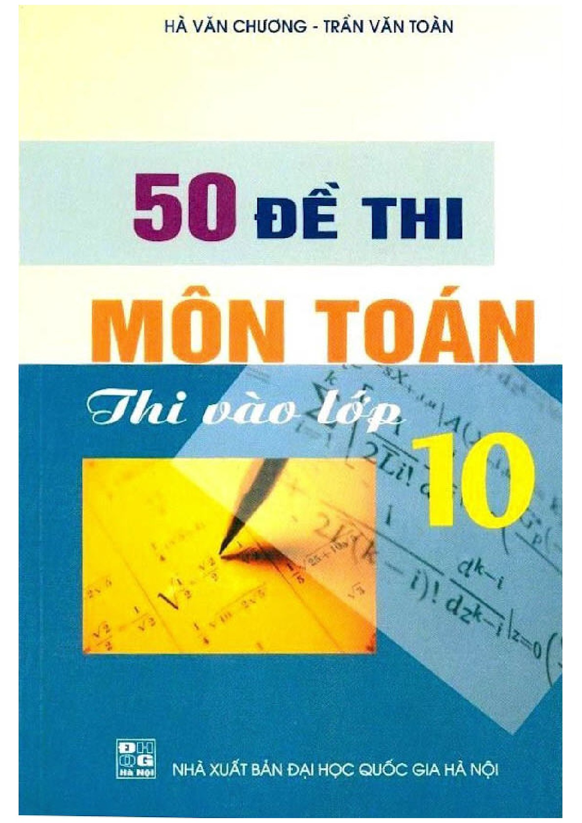 50 đề thi môn toán thi vào lớp 10